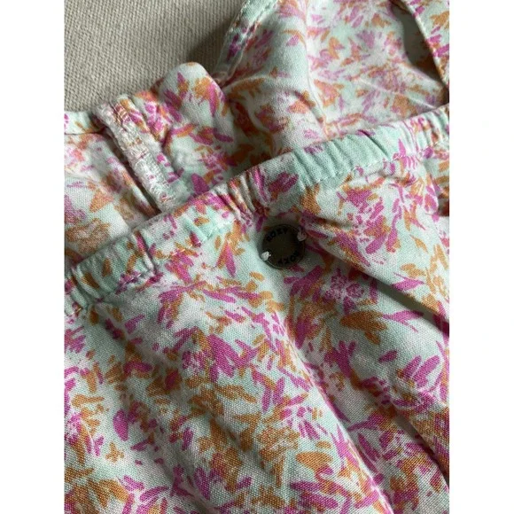 Roxy Cropped Floral Top Size Medium - Picture 4 of 4